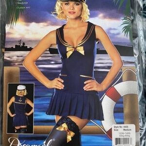 Dreamgirl Navy and Gold Sailor Costume